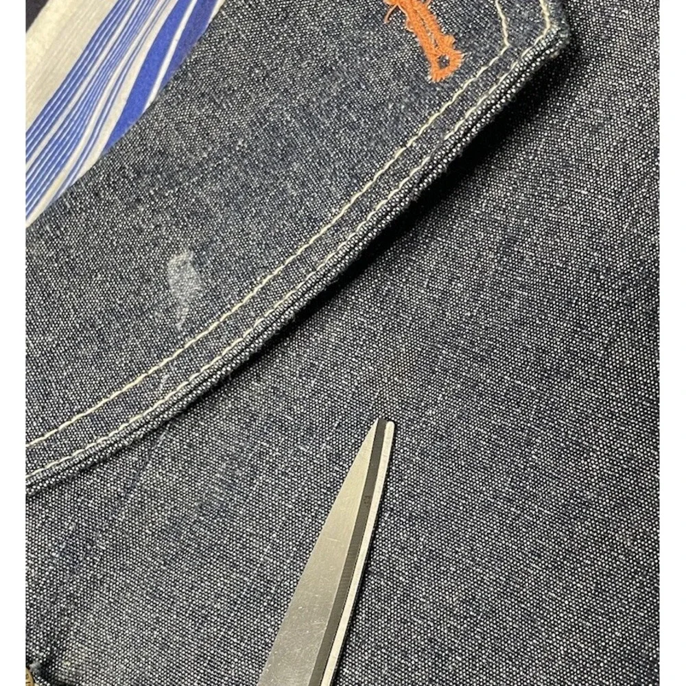 Vintage Y2K‎ Raw Blue Nurealms Blazer Denim Jean Sport Jacket Coat Mens 2XL